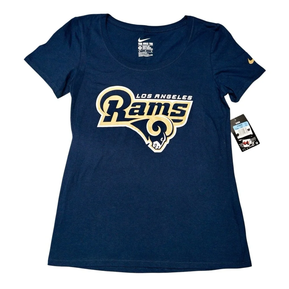 The Nike Tee NWT NFL LA Rams Womens Medium Shirt‎